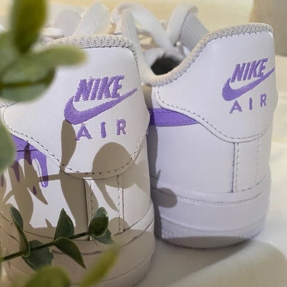 nike air force purple swoosh